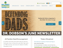 Tablet Screenshot of drjamesdobson.org